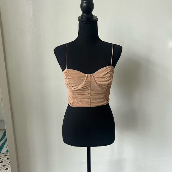 NWT Zara Toole Crop Top - Picture 2 of 10